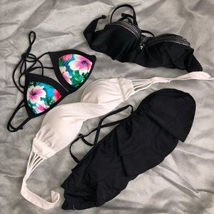 Four bikini tops.